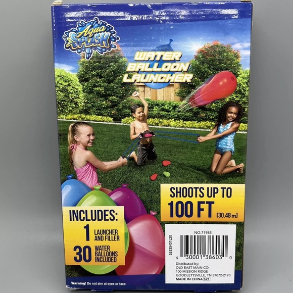 4/$20 AquaSplash WaterBalloon Launcher w/Water Balloons Shoots upto 100ft age 8+ - Picture 2 of 4